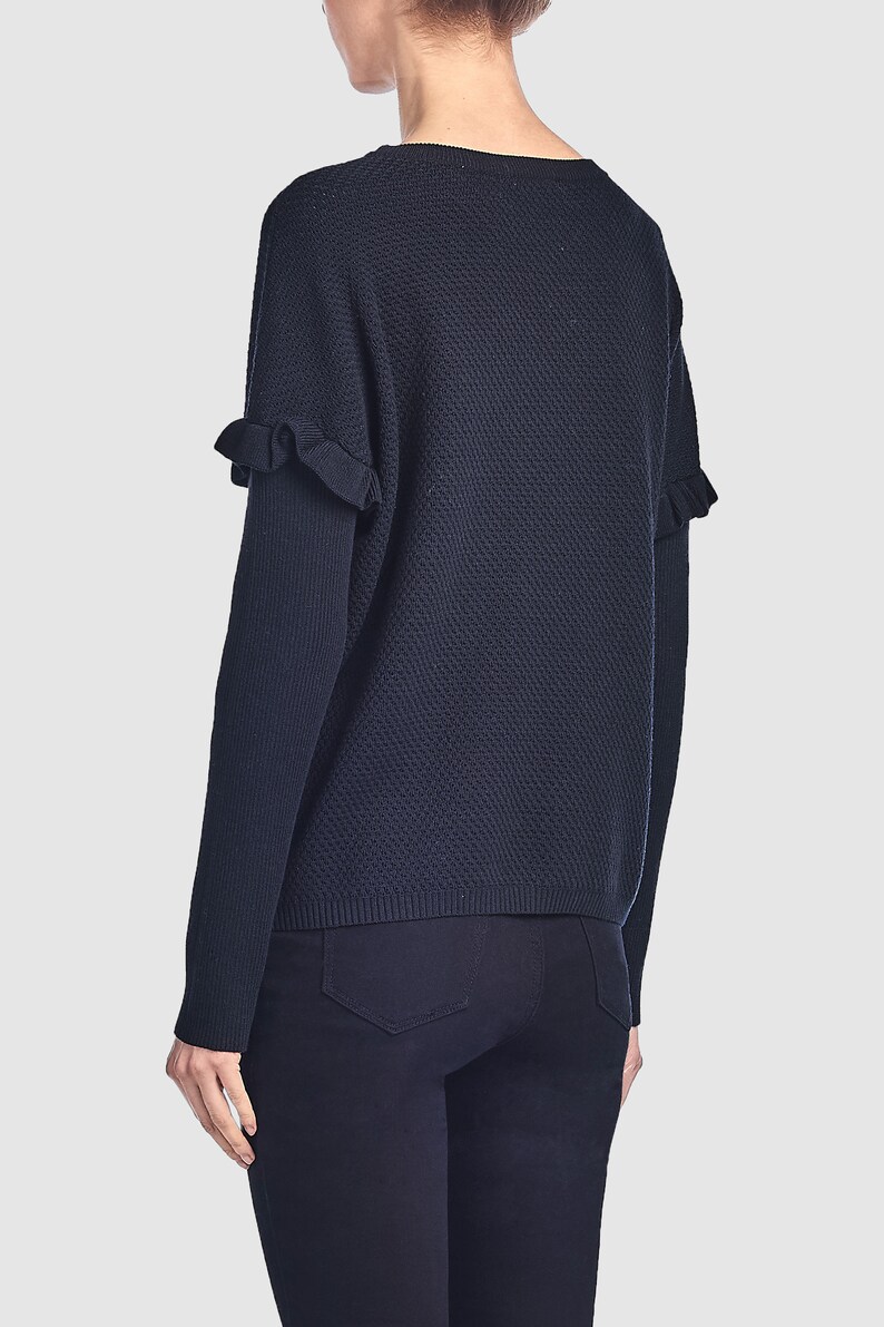Waffle Knit Sweater For Women Sweaters For Women Long Sleeve Women Sweater Knitted Casual sweater Crew Neck Sweater Knit Women Sweater