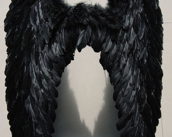 pic Aesthetic Black And White Wings black wings etsy