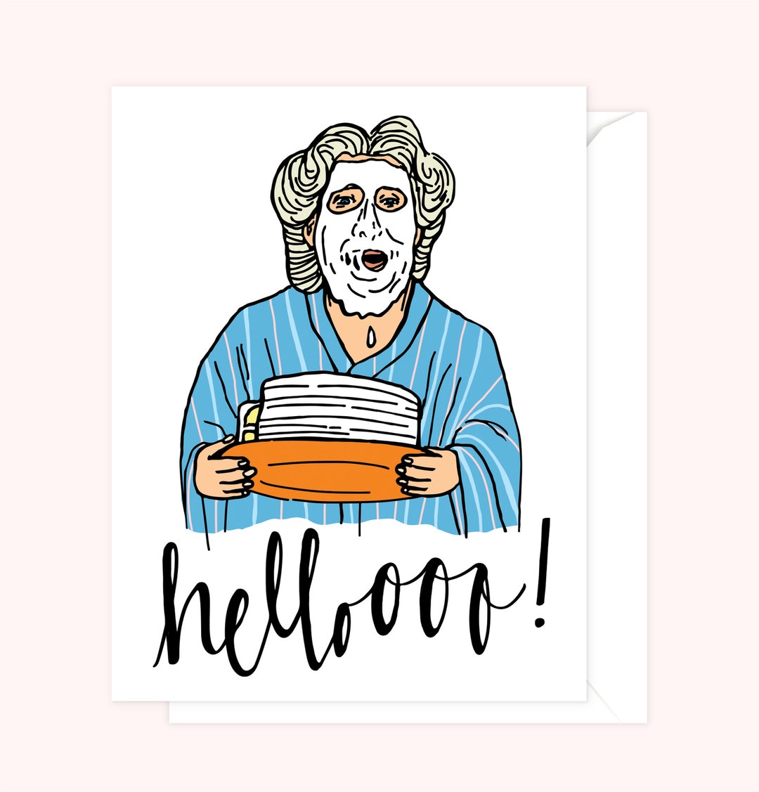 Mrs. Doubtfire Greeting Card - Etsy