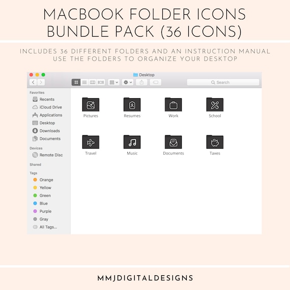 White Desktop Folder Icon