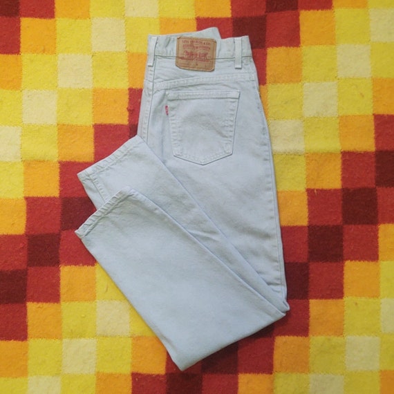 Mint Green Vintage High Waist Levi Jeans