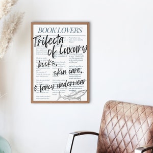 Book Lovers Emily Henry Poster | Digital Download | Bookish Poster | Book Quote Poster | Trendy Decor | Printable Wall Art | BookTok
