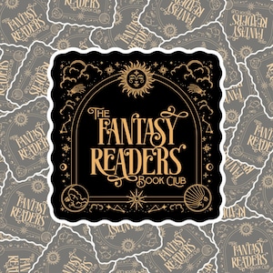 Fantasy Readers Book Club Sticker | Vinyl Sticker | Waterproof Sticker | Bookish Sticker | Bookish Gifts | Kindle Sticker | Kobo Sticker