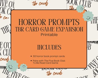 Horror TBR Kartenspiel: 32 Leseansagen (Digitaler Download)