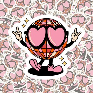 Disco Rocker Sticker | Vinyl Sticker | Waterproof Sticker | Bookish Sticker | Bookish Gifts | Kindle Sticker | Kobo Sticker