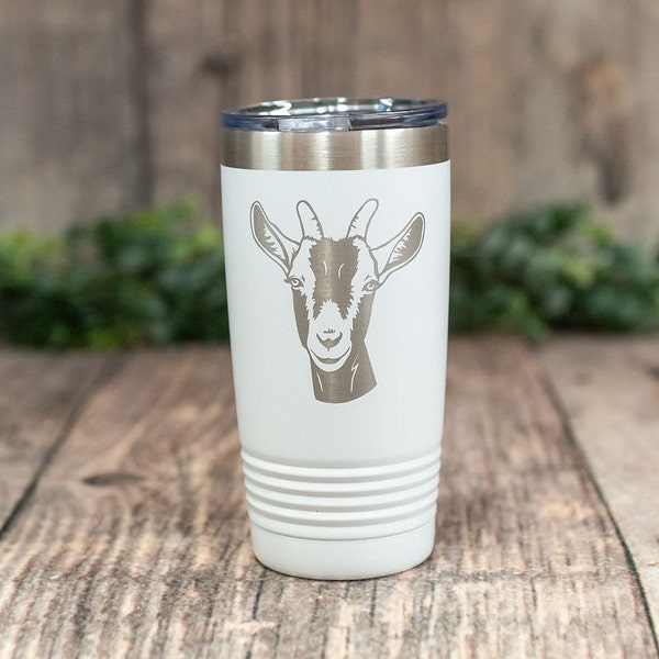 Alpine Goat - Engraved Stainless Steel Tumbler, Insulated Goat Mug, Funny Travel Mug, Gift For Him Or Her, Goat Mug, Gift Tumbler, Farm Life