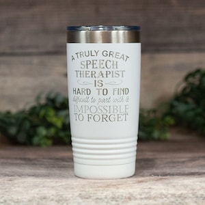 A Truly Great Speech Therapist - Engraved Speech Therapist Tumbler, Speech Language Pathologist Gift Mug, Speech Therapist Gift Mug