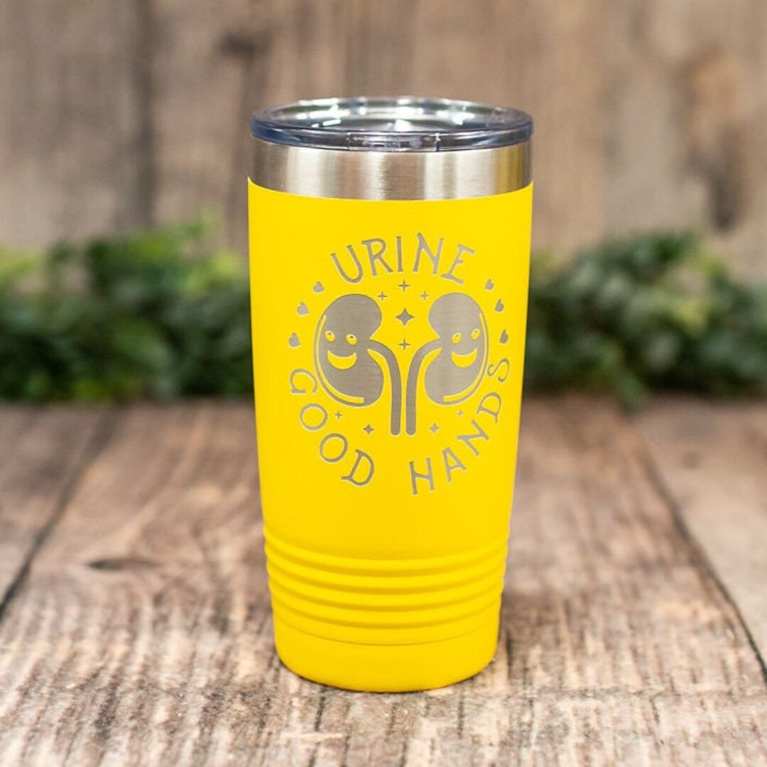 Urine Good Hands Engraved Stainless Steel Tumbler Nursing Etsy