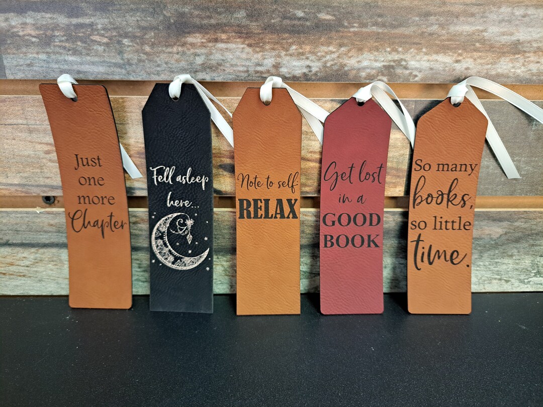Bookmark, Engraved Leatherette Bookmark - Engraved Teacher Appreciation ...