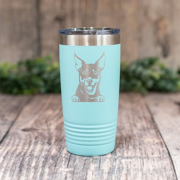 Gepersonaliseerde Australische Kelpie - Gegraveerde roestvrijstalen Kelpie Tumbler, Dog Travel Tumbler Mug, Dog Mom of Dad Gift, Kelpie Lover Gift Tumbler