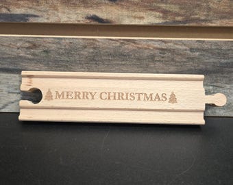 Personalized Holiday Train Track - Christmas Train Track Piece, Holiday Gift, Train Lover Gift, Gift for Train Lover, Kid's Christmas Gift