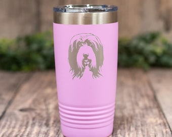 Personalized Bearded Collie - Engraved Bearded Collie Tumbler, Collie Travel Tumbler Mug, Bearded Collie Dog Mom or Dad, Collie Lover Gift