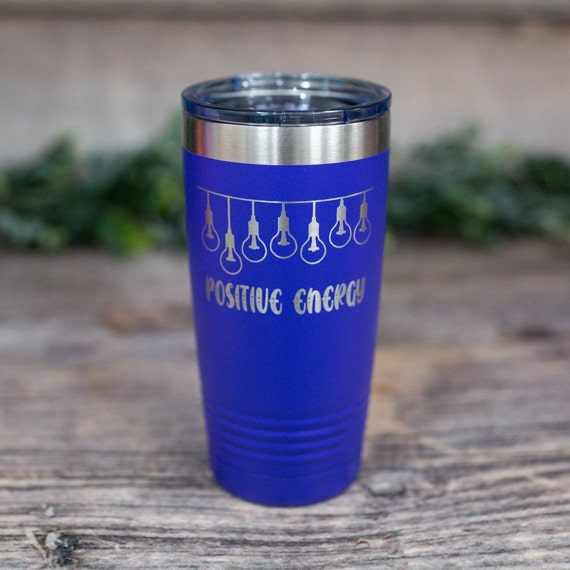 Énergie positive Gobelet de voyage gravé, cadeau pour elle, tasse cadeau  inspirante, tasse en acier inoxydable, cadeau mignon, tasse cadeau de  motivation -  Canada