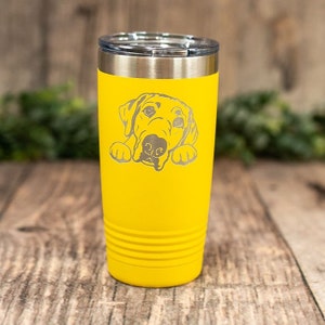 Personalized Labrador Retriever - Engraved Steel Retriever Tumbler, Labrador Retriever Travel Tumbler, Lab Mom or Dad, Dog Lover Gift