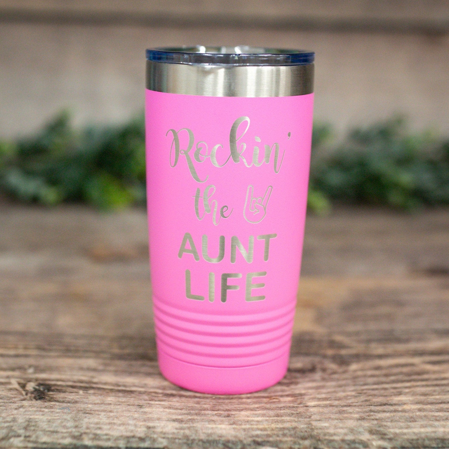Rockin the Aunt Life Engraved Stainless Steel Aunt Life - Etsy