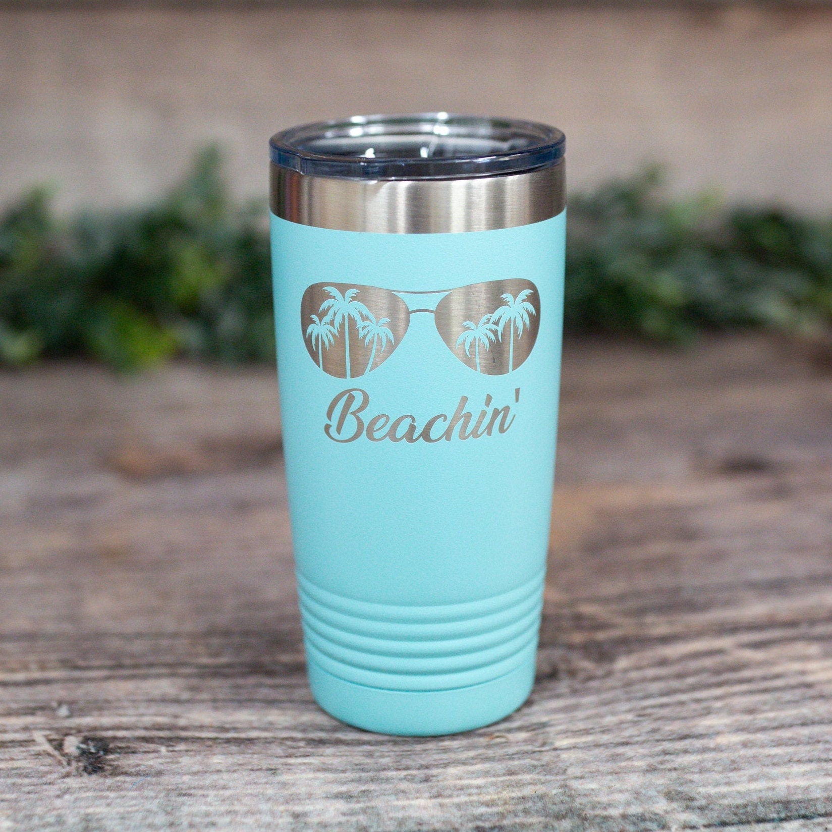 Beach More Worry Less – Engraved Stainless Beach Tumbler, Funny Beach Gift,  Funny Vacation Tumbler Gift Mug – 3C Etching LTD