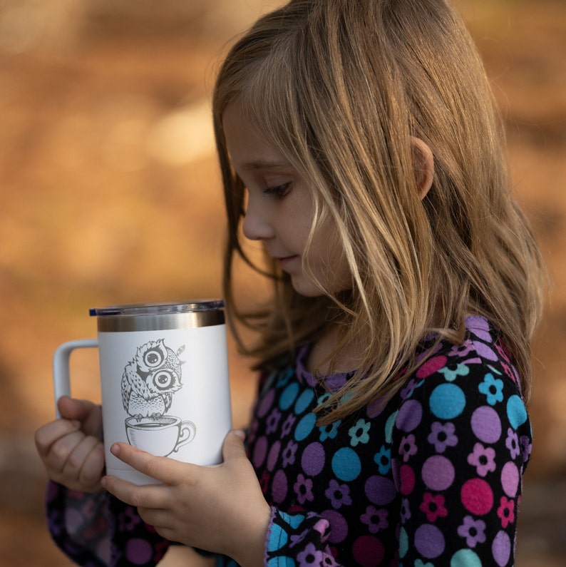 Gifts For Owl Lovers Engraved Stainless Steel Tumbler Owl Mug Insulated Travel Tumbler Cup Cute Owl Gifts Owl Travel Mug Cute Owl