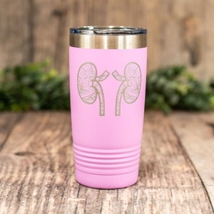 Kidney Mandala - Engraved Stainless Steel Tumbler, Nurse Travel Kidney Mug, Nephrology Mug, Kidney Gift Mug, Nephrologist Tumbler