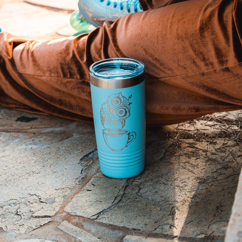 Gifts For Owl Lovers Engraved Stainless Steel Tumbler Owl Mug Insulated Travel Tumbler Cup Cute Owl Gifts Owl Travel Mug Cute Owl