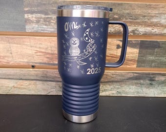 Personalized Handwriting Tumbler - Engraved Stainless Steel Tumbler, Travel Mug, Handwritten Gift For Mom or Dad, Personalized Kid Memento