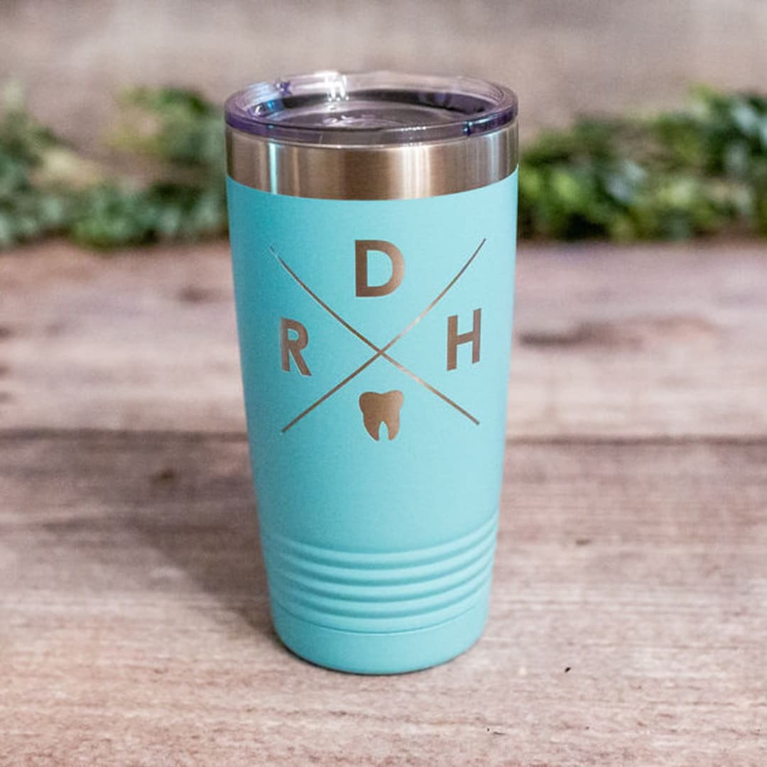 RDH Engraved Dental Hygienist Tumbler, RDH Travel Mug, Hygienist Mug