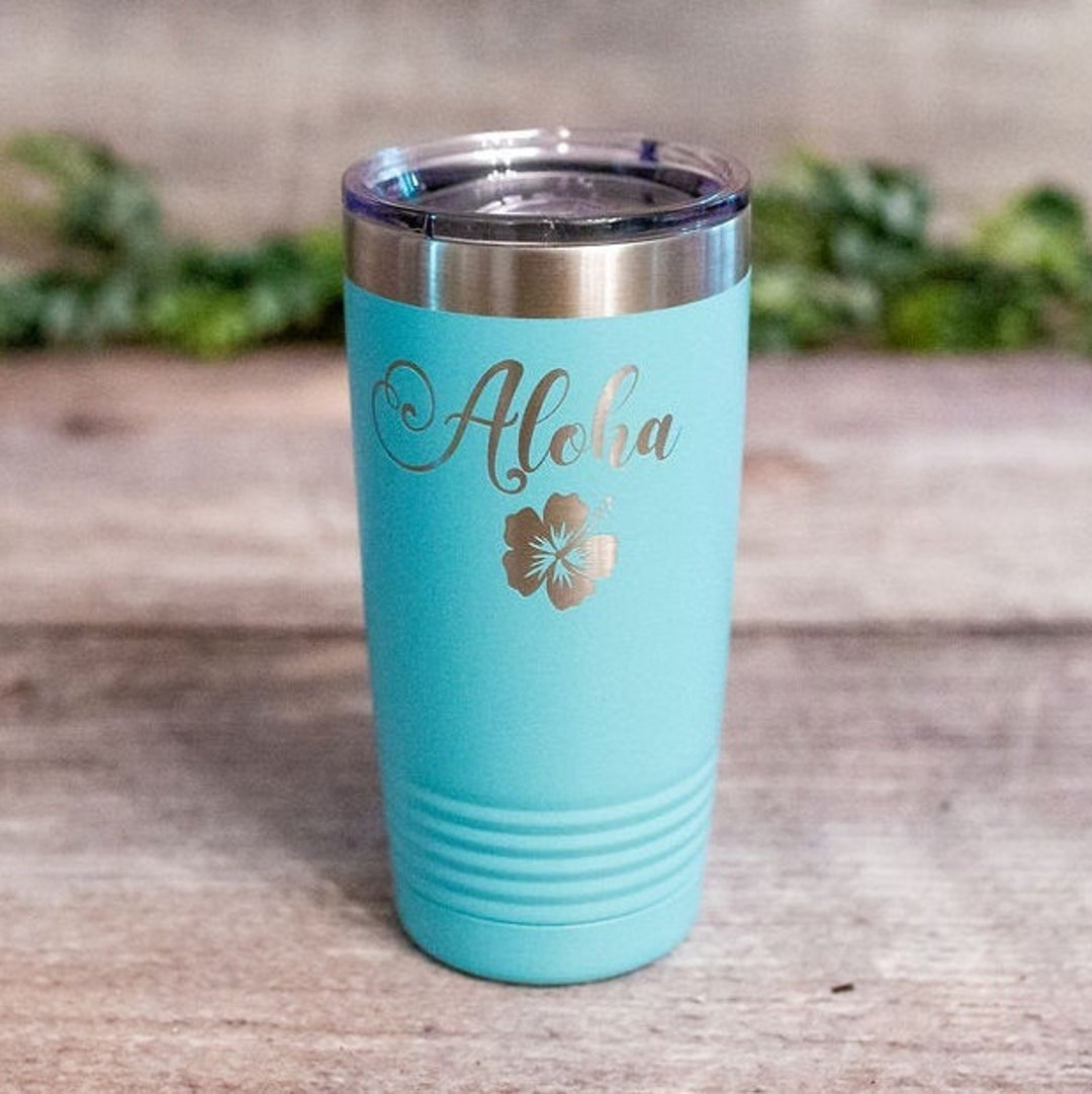 Aloha - Engraved Aloha Tumbler, Vacation Tumbler, Hawaiian Gift Mug, Beach  Drinking Mug, Beach Gift Mug - Etsy