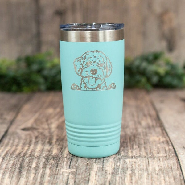 Personalized Morkie - Engraved Stainless Steel Morkie Tumbler, Morkie Travel Tumbler, Dog Lover Gift, Morkie Mom Mug, Morkie Dad Cup