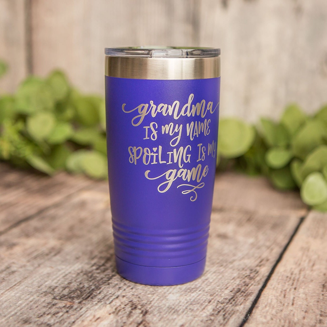 Grandma's My Name, Spoiling Is My Game - Engraved YETI Tumbler