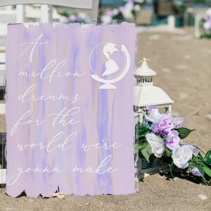 Custom Acrylic Sign, Wedding Quote, Wedding Poem, Wedding Song, Adventure Wedding, Acrylic Wedding Sign, Blank Acrylic Sign, Personalized