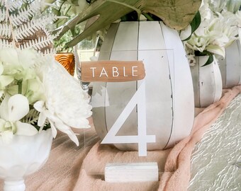 Modern Acrylic Table Numbers, Table Numbers, Modern Table Numbers, Acrylic Table Numbers, Wedding Table Numbers, Clear Table Numbers, Modern