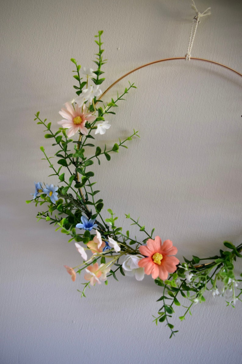 Custom Floral Hoops Floral Hoop Greenery Hoop Wreath Etsy