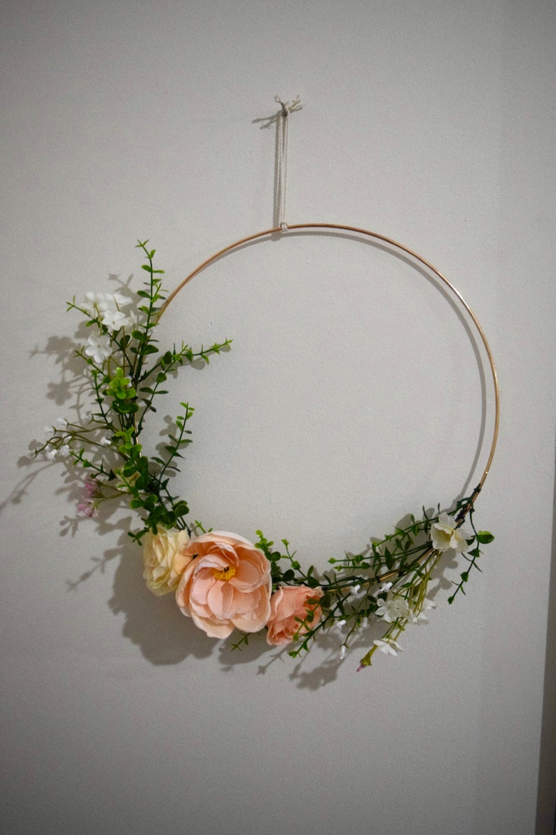 Custom Floral Hoops Floral Hoop Greenery Hoop Wreath Etsy