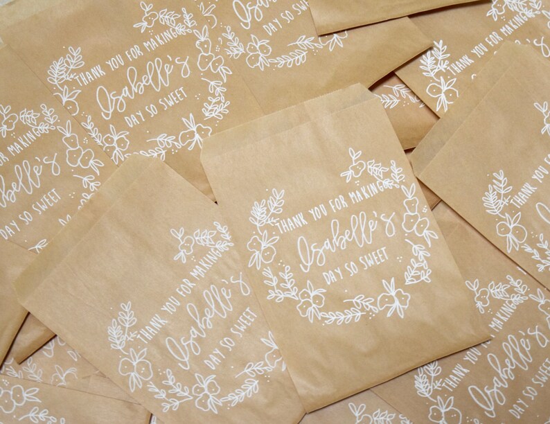 Custom Birthday Party Treat Bags Birthday Bags Birthday Etsy