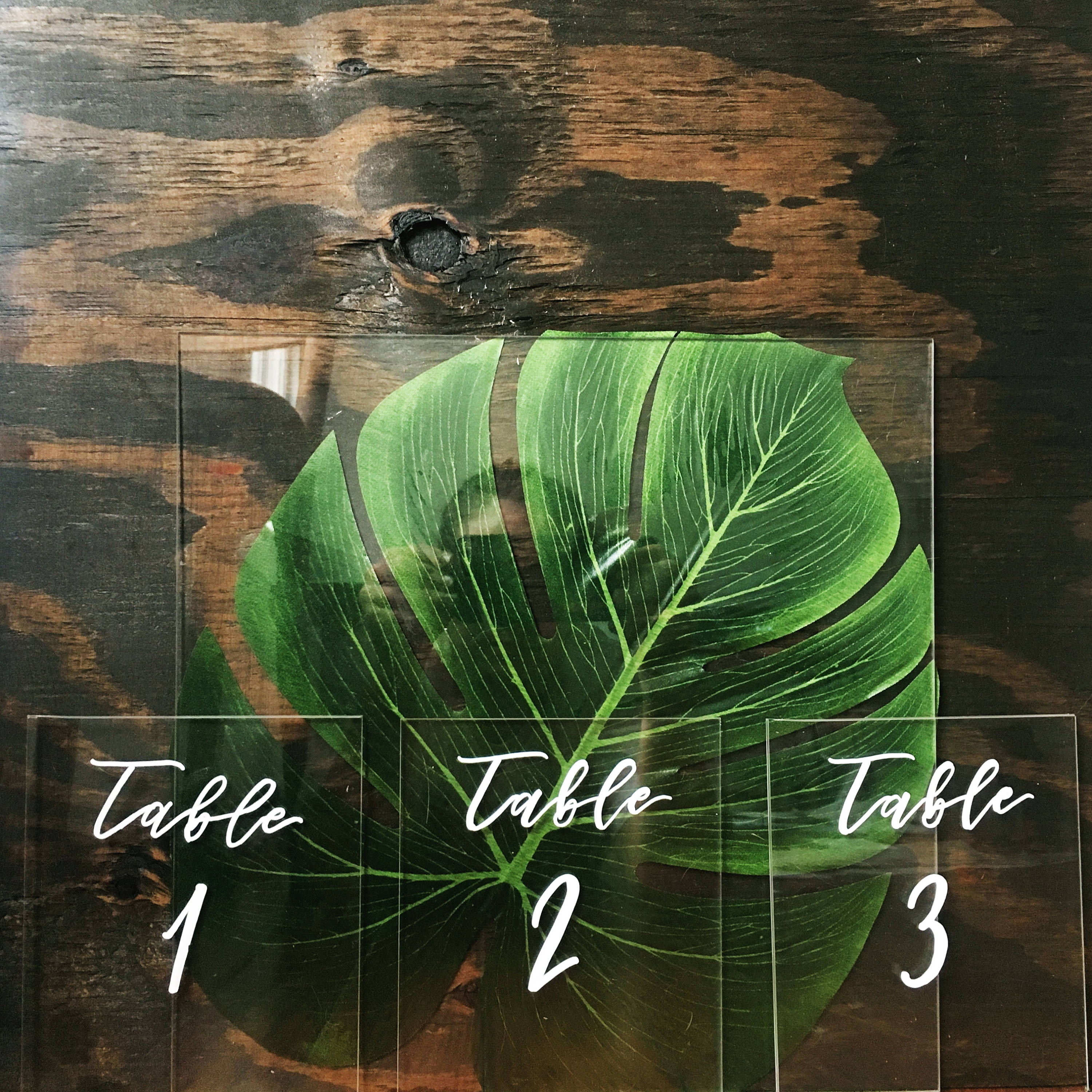 Acrylic Table Numbers Modern Acrylic Table Numbers Acrylic Etsy