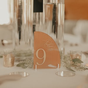 Acrylic Arch Table Numbers