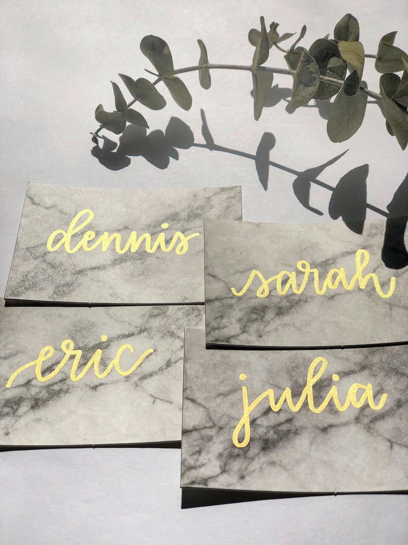 Handwritten Wedding Place Cards Wedding Place Cards Place Etsy