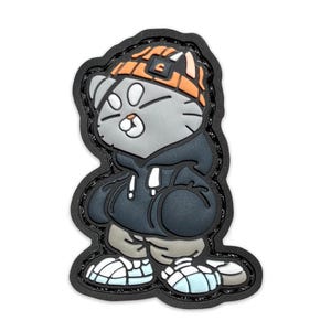 Hoodie Cato RE / Woven Patch , pvc patch morale patch ranger eye hook and loop