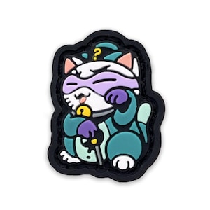 Puzzle Master Neko ranger eye patch, hook and loop morale patch