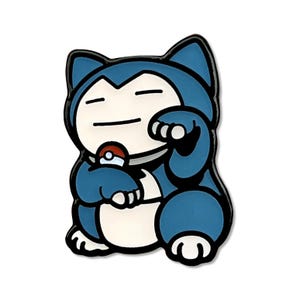Sleepy Giant Neko Anime Enamel Pin