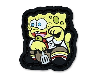 SB1 Sponge Neko ranger eye hook and loop morale patch