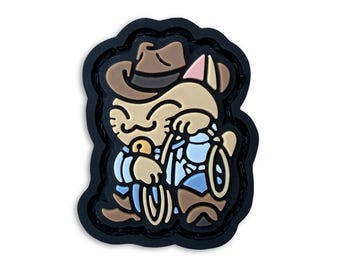 Cowboy  Neko ranger eye patch, hook and loop morale patch