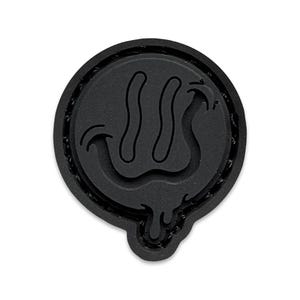 Smile (Blackout) ranger eye patch, hook and loop morale patch