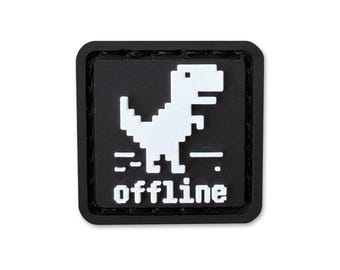 Offline Dino Square ranger eye hook and loop morale patch
