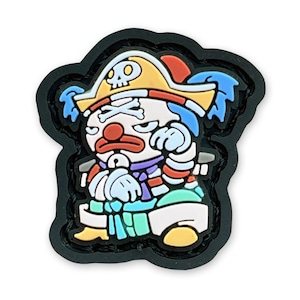 Clown Anime Neko ranger eye patch, hook and loop morale patch