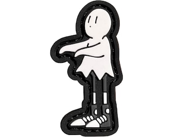 Benda sull'occhio del ranger Ghost Guy, toppa morale con gancio e passante