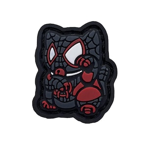 Webbed Hero Neko ranger eye patch, hook and loop morale patch