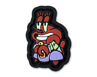 SB5 Crab Neko ranger eye hook and loop morale patch