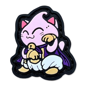 Majin Anime Neko ranger eye patch, hook and loop morale patch