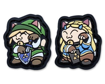 Hero and Princess Video Game Japanese PVC Ranger Eye Morale Patch Set