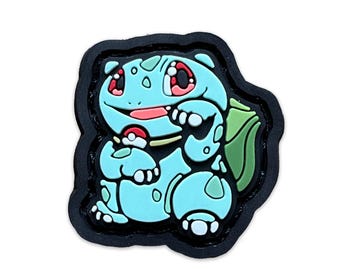 Grass Monster Anime Neko ranger eye patch, hook and loop morale patch